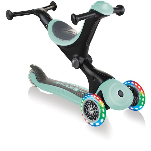 Самокат Globber Go Up Deluxe Lights 5 в 1, до 20/50 кг, 1+ лет, м'ятний (646-206) - Pampik - 2