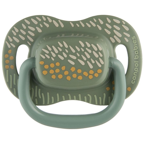 Силиконовая симметричная пустышка Canpol babies Mountains, 18+ месяцев, 2 шт., зеленый (34/932_gre) - Pampik - 2