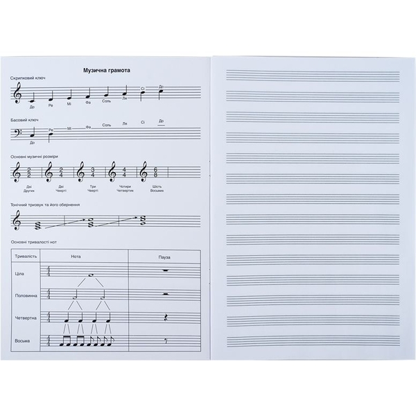 Зошит для нот Kite А4, 20 аркушів K24-404 - Pampik - 2