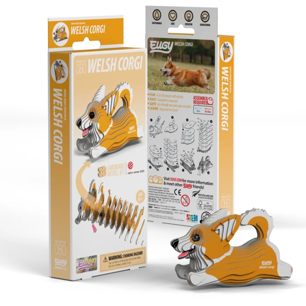 Збірна 3Д модель Eugy Зоопарк Вельш коргі (XEG-080) - Pampik - 7