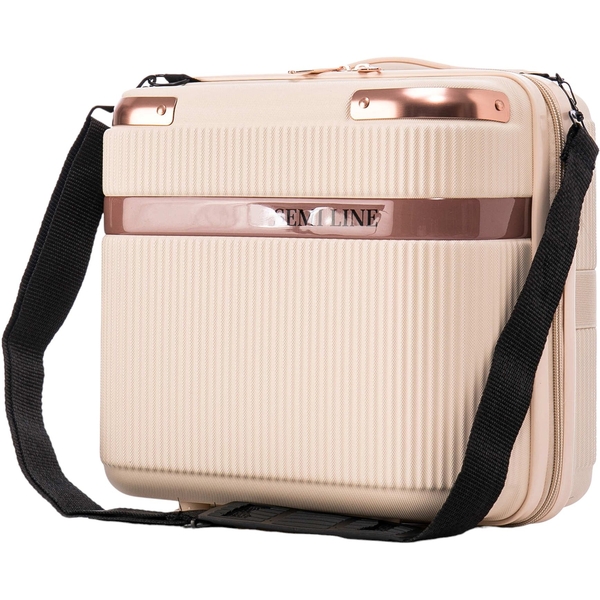Бьюти-кейс Semi Line 16L Ecru (T5669-1) - Pampik