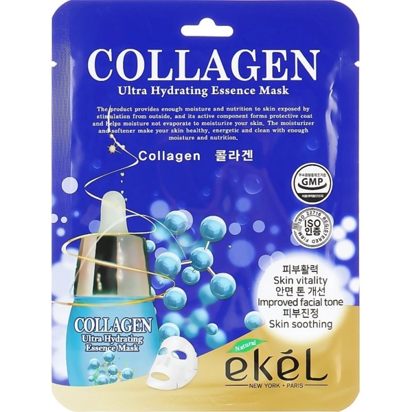 Маска тканинна Ekel колагенова Біоліфтінг, 25 мл - Pampik