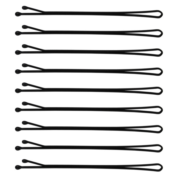 Набор невидимок для волос SPL, 7 см, 24 шт., черный (3000-0070) - Pampik - 4