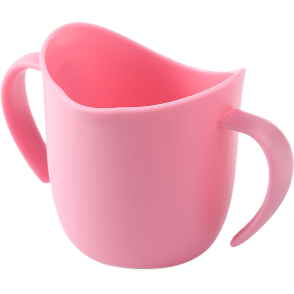 Тренировочная чашка BabyOno с ручками, розовая, 120 мл (1463/04) - Pampik - 2