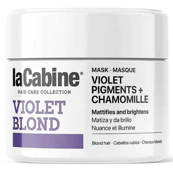Маска La Cabine Violet blond для светлых волос с фиолетовыми пигментами 250 мл - Pampik
