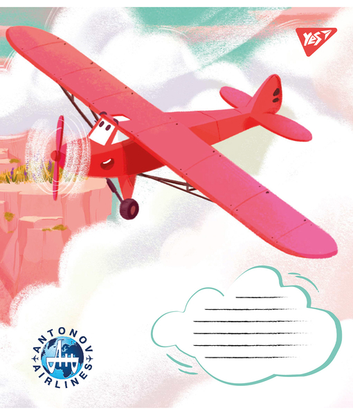 Набір зошитів Yes Антонов А5, в клітинку, 12 аркушів, 25 шт. (767427) - Pampik - 4
