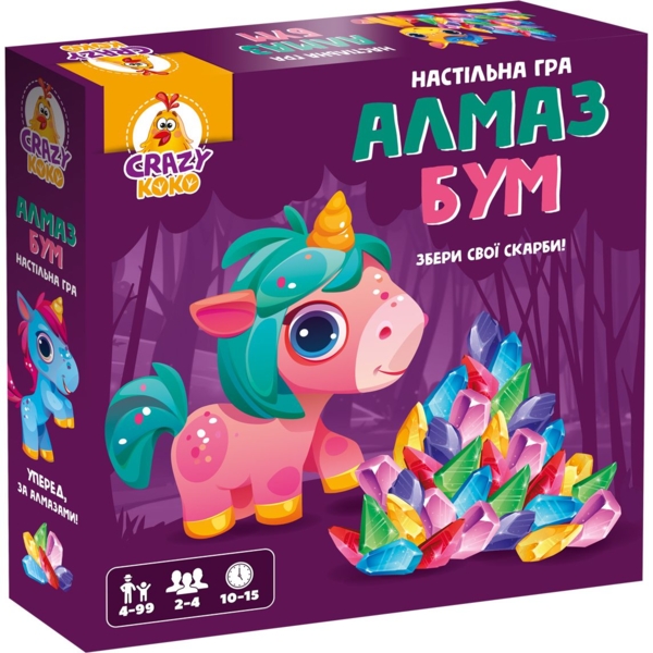 Игра настольная маршрутная Vladi Crazy Koko Алмаз бум (VT8055-31) - Pampik