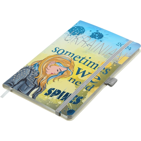 Еженедельник датирован Buromax Cherie 2024 A5 синий (BM.2703-02) - Pampik - 2