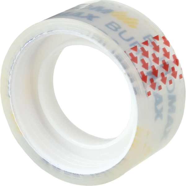 Клейка стрічка канцелярська Buromax 18 мм х 10 м 8 шт. прозора (BM.7152-01) - Pampik - 2