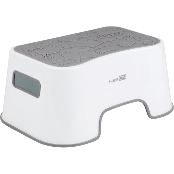 Ступени для ребенка в ванную FreeON White/Grey (49232) - Pampik - 2