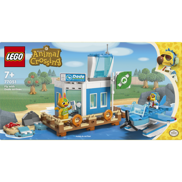Конструктор LEGO Animal Crossing Літайте з Dodo Airlines, 292 деталі (77051) - Pampik