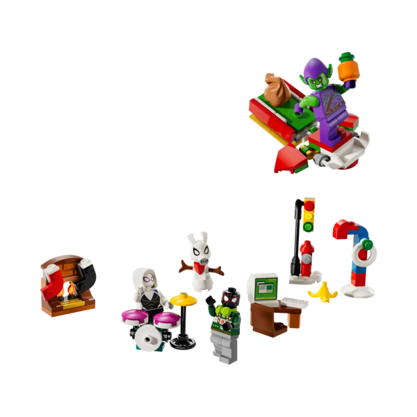 Конструктор LEGO Marvel Super Heroes Новорічний календар на 2024 рік Людина-Павук, 246 деталей (76293) - Pampik - 2