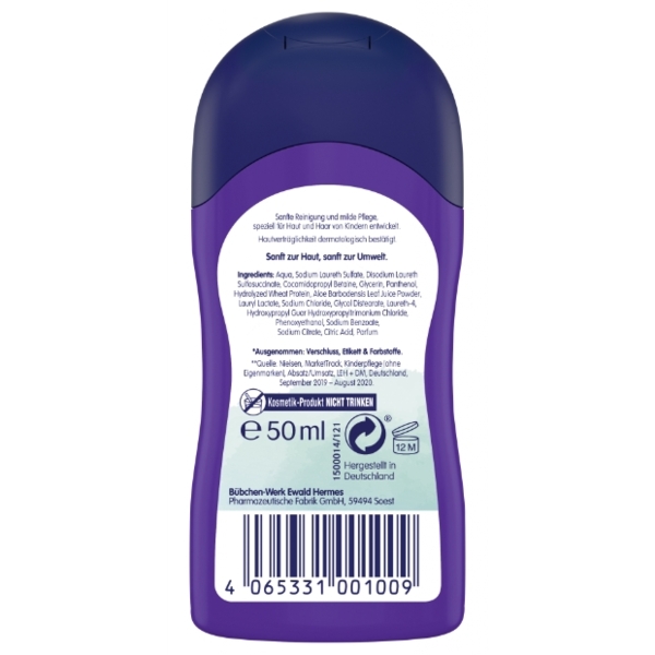 Шампунь для волосся та тіла Bubchen Русалочка 50 мл - Pampik - 2