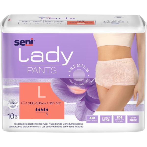 Труси поглинальні для дорослих Seni Lady Pants Large, 10 шт. - Pampik
