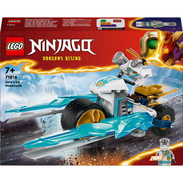 Конструктор LEGO Ninjago Крижаний мотоцикл Зейна, 84 деталі (71816) - Pampik