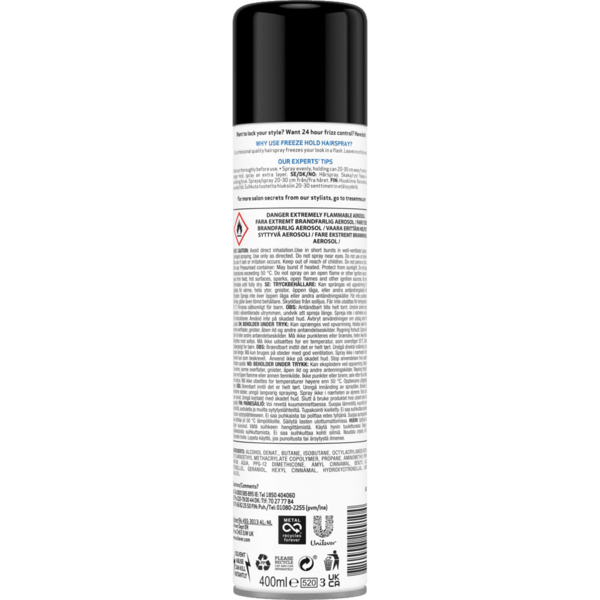 Лак для волос TRESemme Freeze Hold максимальная фиксация 5, 400 мл - Pampik - 2