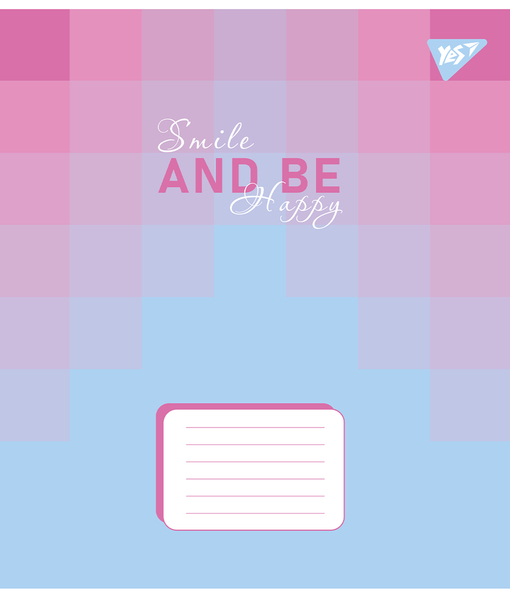 Набор тетрадей Yes Smile and be happy А5, в клетку, 18 листов, 25 шт. (767247) - Pampik - 2