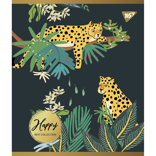 Набор тетрадей Yes Happy Pantone Gold А5, в клетку, 48 листов, 5 шт. (766873) - Pampik - 2