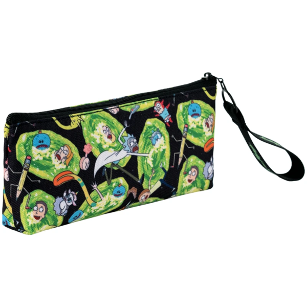 Пенал мягкий Kite 8x19.5x3.5 см, зелено-черный (RM24-680) - Pampik