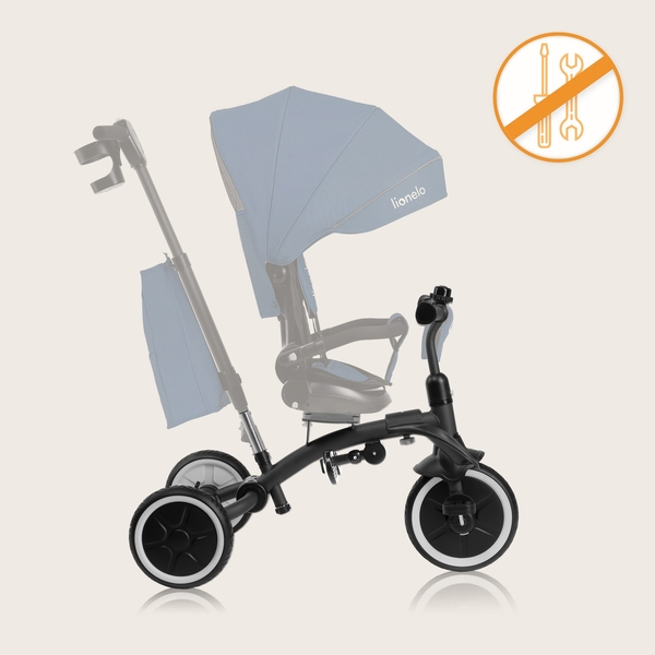 Велосипед Lionelo Tris Plus Blue Denim, синий - Pampik - 16