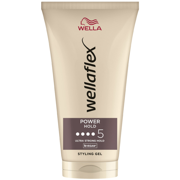 Гель Wellaflex Power Hold 5 для укладки волос, 150 мл - Pampik