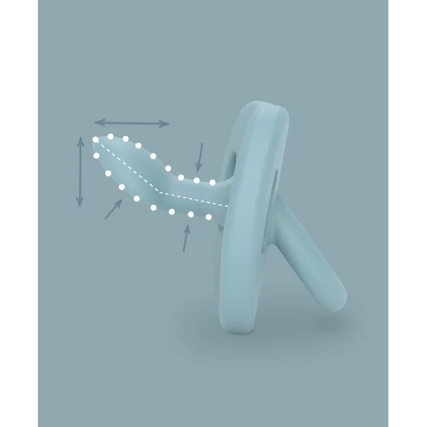 Пустушка Suavinex Colour Essence силіконова анатомічна, 0-6 місяців, коричневий (308082) - Pampik - 3