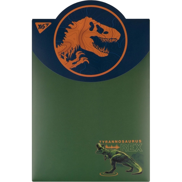 Папка-конверт YES Jurassic World вертикальная, А4, на липучке (492187) - Pampik