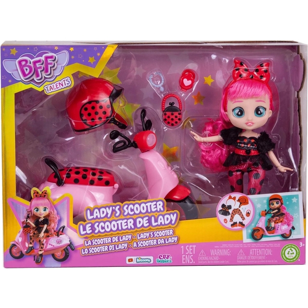 Ляльковий ігровий набір BFF By Cry Babie Talents Lady's Scooter 20 см (911123) - Pampik - 8