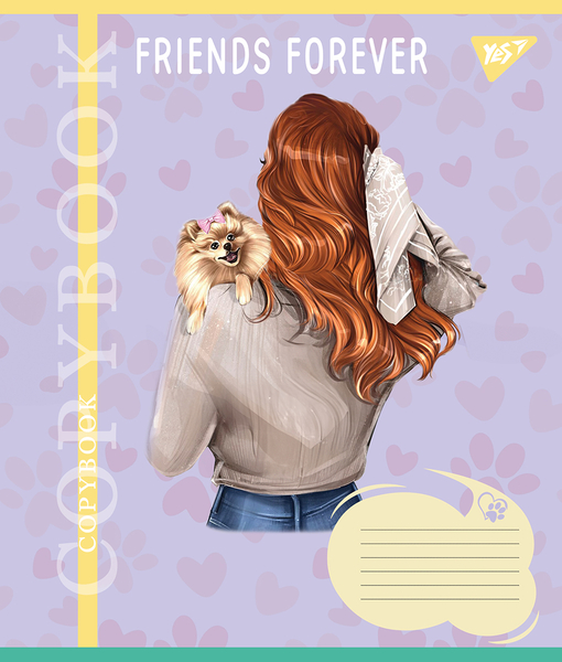 Набір зошитів Yes Friends forever А5, в лінійку, 24 аркуші, 20 шт. (67040) - Pampik - 5