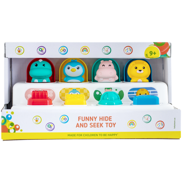 Розвиваюча іграшка-сортер Baby Team Забавні хованки (8618) - Pampik - 5