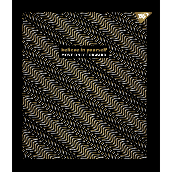 Набір зошитів Yes Good vibes Pantone Gold А5, в лінійку, 96 аркушів, 5 шт. (766911) - Pampik - 5