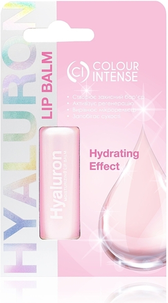 Бальзам для губ Colour Intense Lip Balm Hyaluronic Acid Роза оттенок 01, 5 г - Pampik - 3