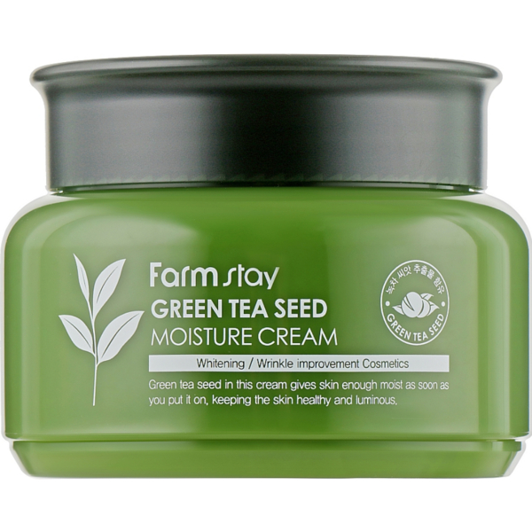 Крем для обличчя FarmStay Green Tea Seed Moisture Cream 100 г - Pampik
