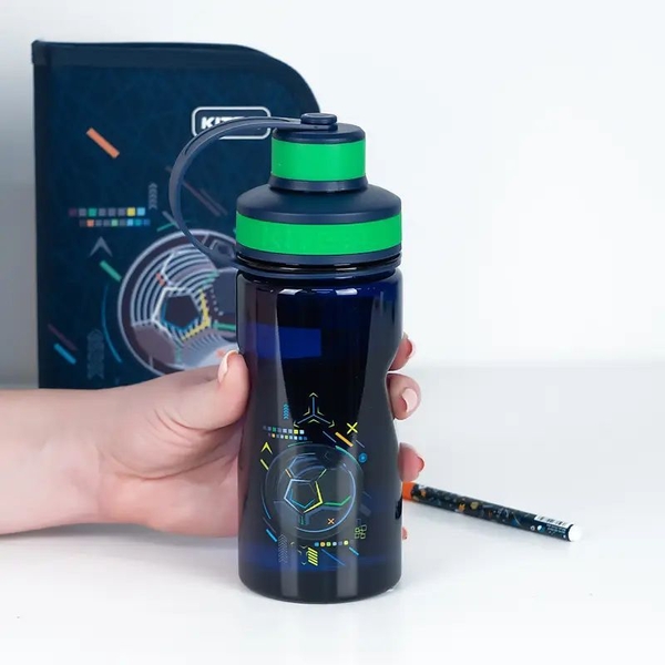 Бутылочка для воды Kite Goal K24-397-1, 500 мл синяя (K24-397-1) - Pampik - 4
