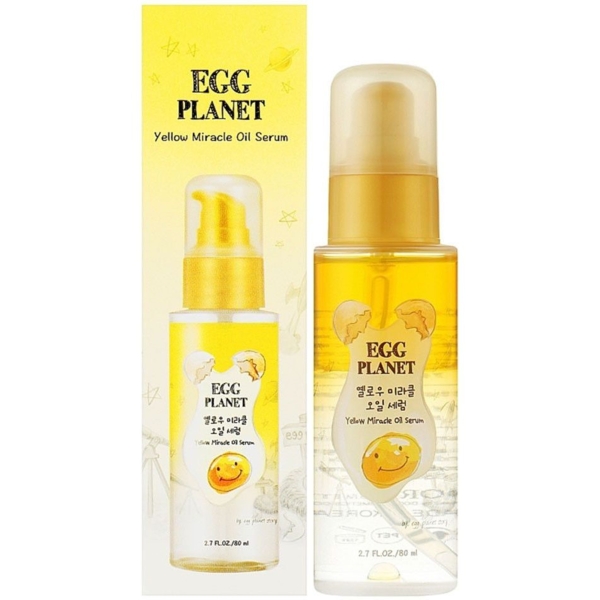 Двофазна сироватка-масло для волосся Daeng Gi Meo Ri Egg Planet Yellow Miracle Oil Serum 80 мл - Pampik