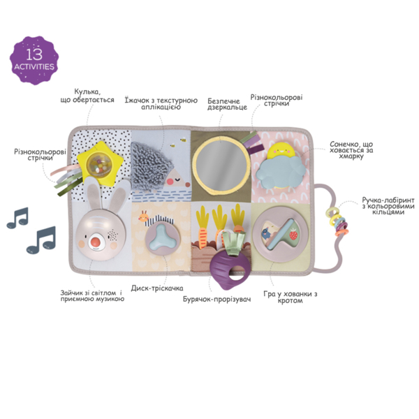 Розвиваюций килимок Taf Toys Садочок у місті Пізнай світ (13115) - Pampik - 3