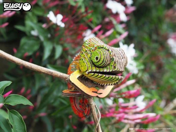 Сборная 3Д модель Eugy Зоопарк Хамелеон (XEG-075) - Pampik - 9