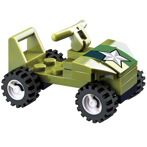 Машинка-конструктор делюкс на дистанційному керуванні Wise Block Військовий гелікоптер 676 деталей (EU389802) - Pampik - 5