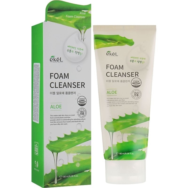 Пенка для умывания Ekel антибактериальная с алоэ 180 мл - Pampik