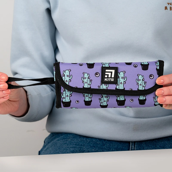 Пенал мягкий Kite 8x20.5x4 см сиреневый (K24-653-2) - Pampik - 5