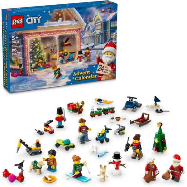 Конструктор LEGO City Різдвяний календар 2024, 195 деталей (60436) - Pampik - 4