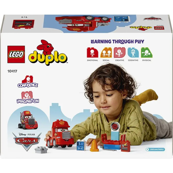 Конструктор LEGO DUPLO Disney and Pixar’s Тачки Мак на перегонах, 14 деталей (10417) - Pampik - 2