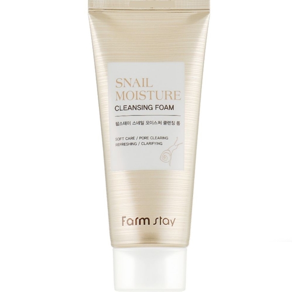 Пенка для умывания FarmStay Snail Moisture Cleansing Foam увлажняющая с муцином улитка 100 мл - Pampik - 2