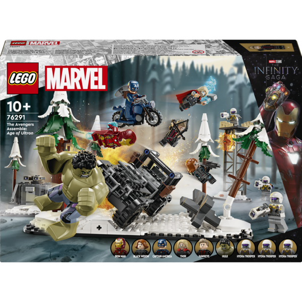Конструктор LEGO Super Heroes Marvel Месники Ера Альтрона, 613 деталей (76291) - Pampik