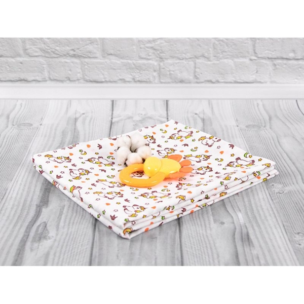 Пелюшка Руно Єдинороги ситець 95х110 см (204.03_єдинороги) - Pampik - 3