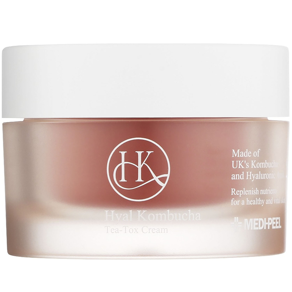 Ампульний крем для обличчя Medi-Peel Hyal Kombucha Tea-Tox Cream зволожувальний з комбучею 50 мл - Pampik