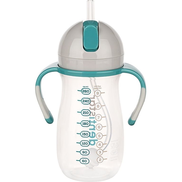 Чашка с трубочкой Dentistar зеленая, 260 мл - Pampik