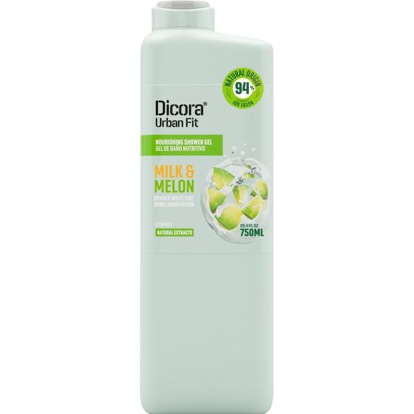 Жививльний гель для душу Dicora Urban Fit Молоко та диня 750 мл - Pampik