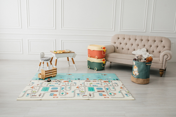 Дитячий килимок Poppet Екскурсія Лондон та Дорожній лабіринт двосторонній складний 200х150x1 см (PP026-150H) - Pampik - 9