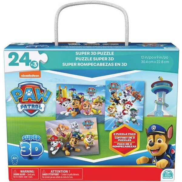 Пазл 3 в 1 Spin Master Цуценячий патруль Супер 3D (SM98351/6066807) - Pampik